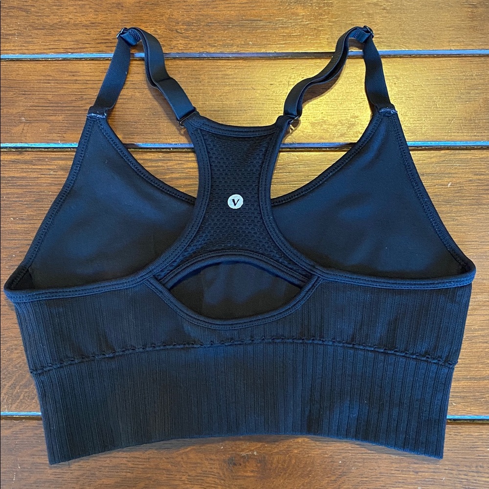 Velocity Black Racerback Sports Bra Size M/L - Picture 3 of 5